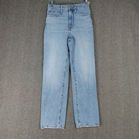 Madewell Denim - MADEWELL JEANS WOMENS BLUE THE PERFECT VINTAGE STRAIGHT JEAN DENIM PANTS SIZE 25